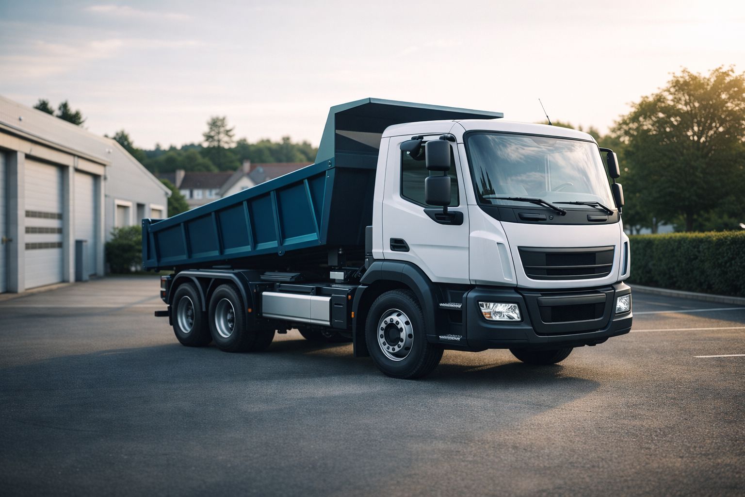 Camion et benne dans un environnement propre à Auxerre